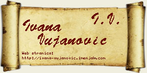 Ivana Vujanović vizit kartica